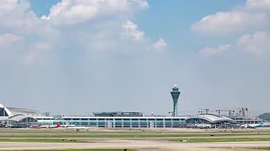 白云机场航站楼停机坪延时视频的预览图